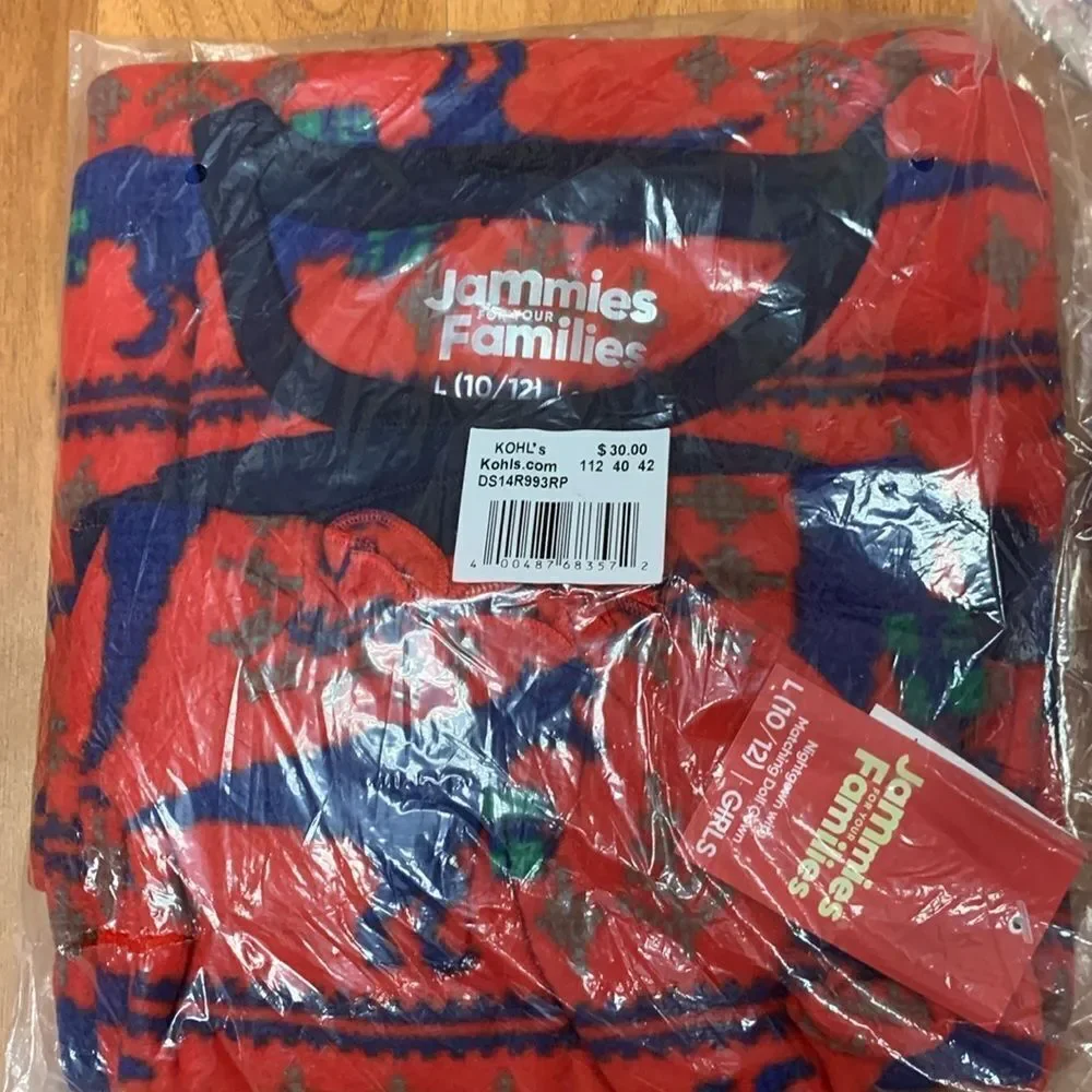 Jammies for your families size 10/12 with doll nightgown
